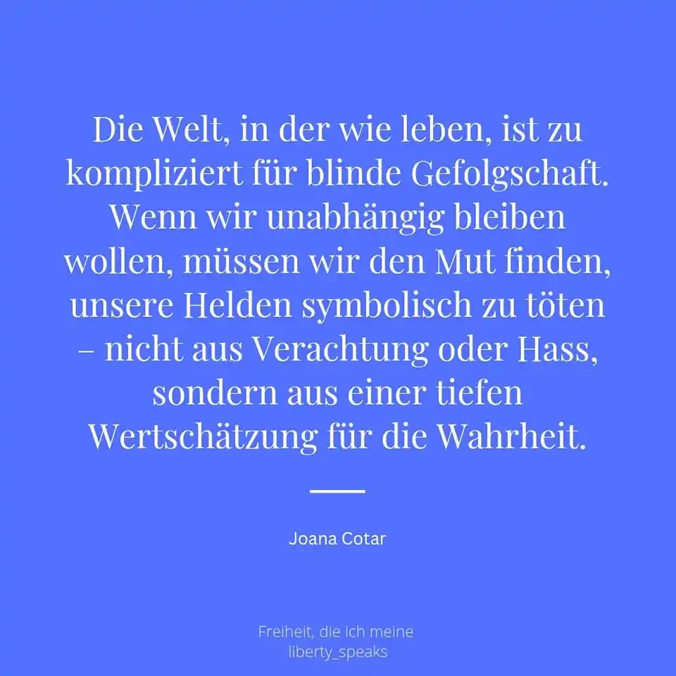 Image from Liberalismus - Freiheit, die ich meine: Die Welt, in der wie leben, ist zu kompliziert für blinde Gefolgschaft...