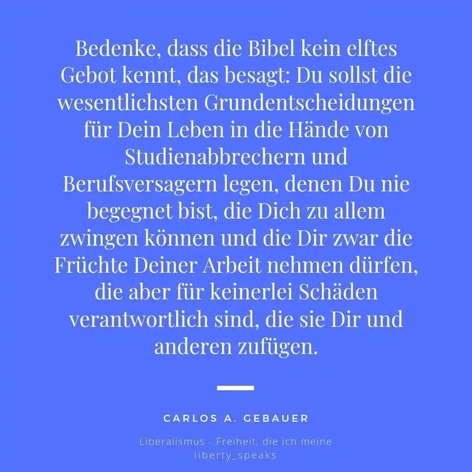 Liberalismus - Freiheit, die ich meine post