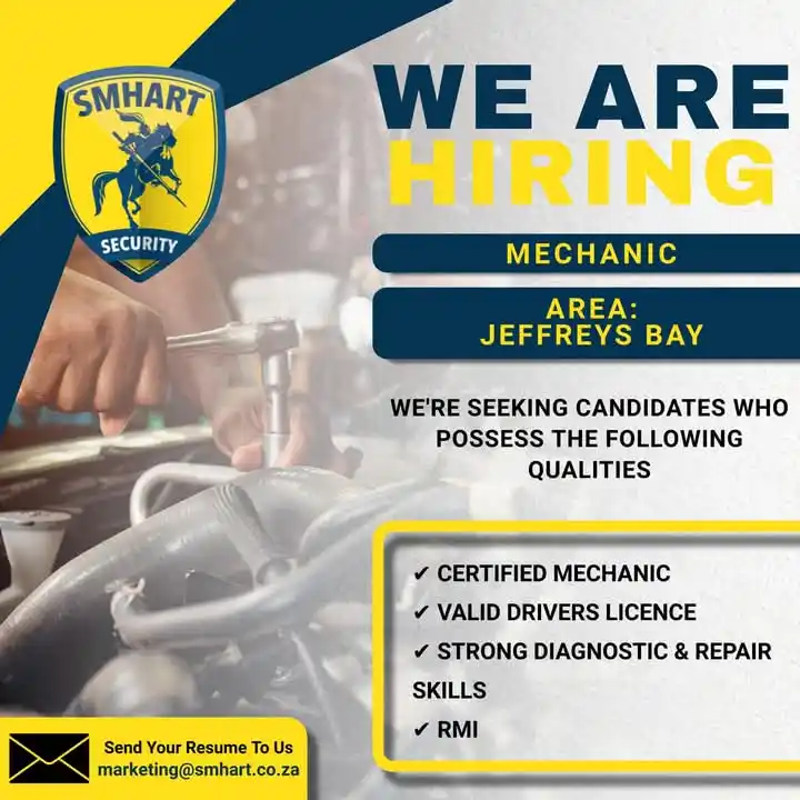 Image from ⭐ LoWaro_Recruitment Shared Vacancies ⭐: Cape 🔧 Now Hiring: Experienced Mechanic! 🚗 Are you a skilled and ...