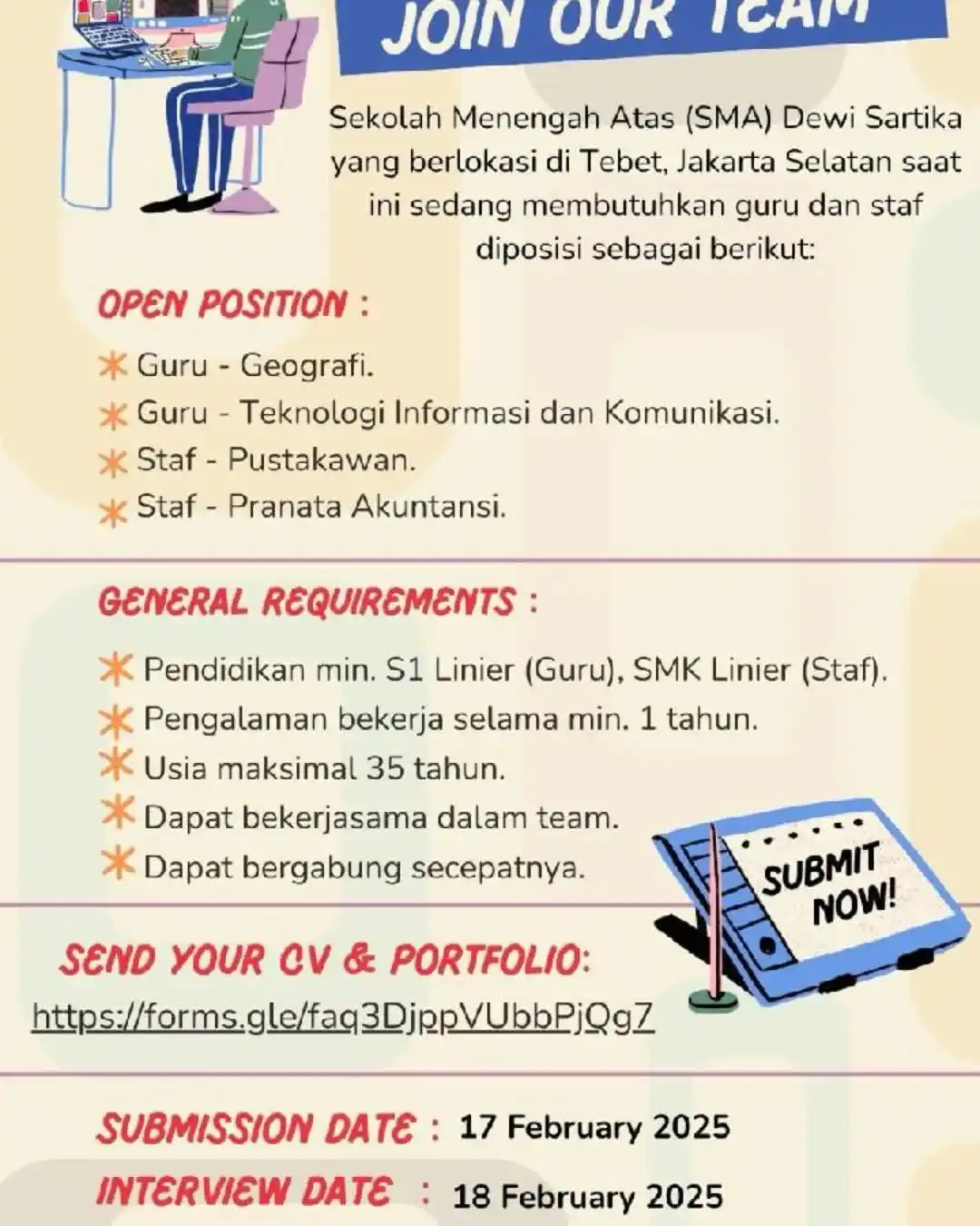 Lowongan Pustakawan post