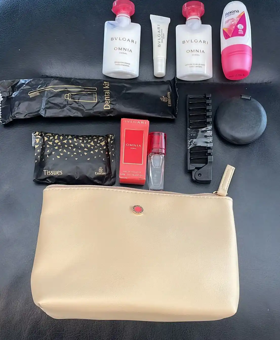 Image from Lsq24.de: OH MEIN GOTT DAMEN REISE SET EXCLUSIVE FLY EMIRATES -BVLGARI FÜR DAMEN...