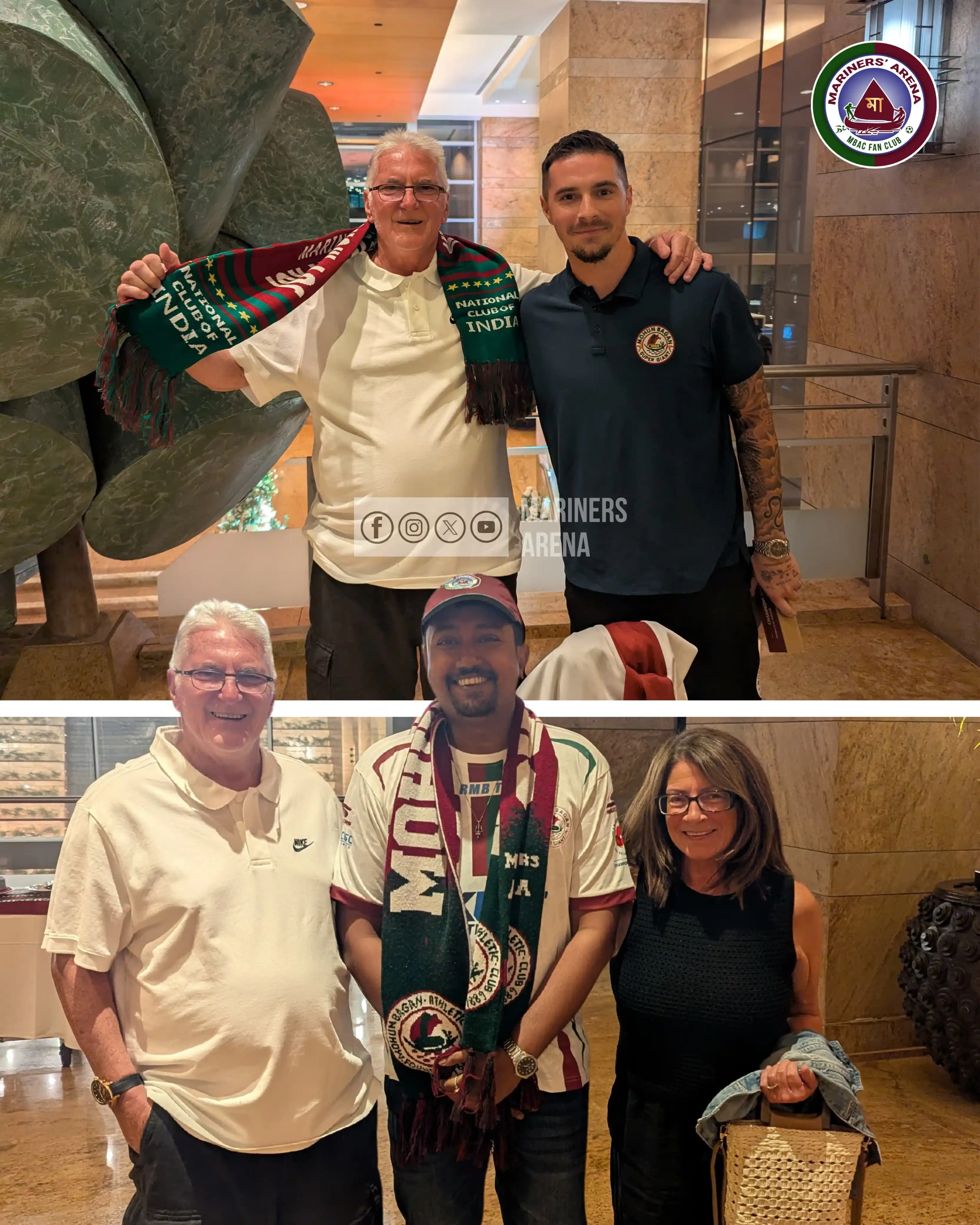 Image from Mariners' Arena – মেরিনার্স এরিনা: We greeted Mr. and Mrs. Maclaren, who are having their very first visi...