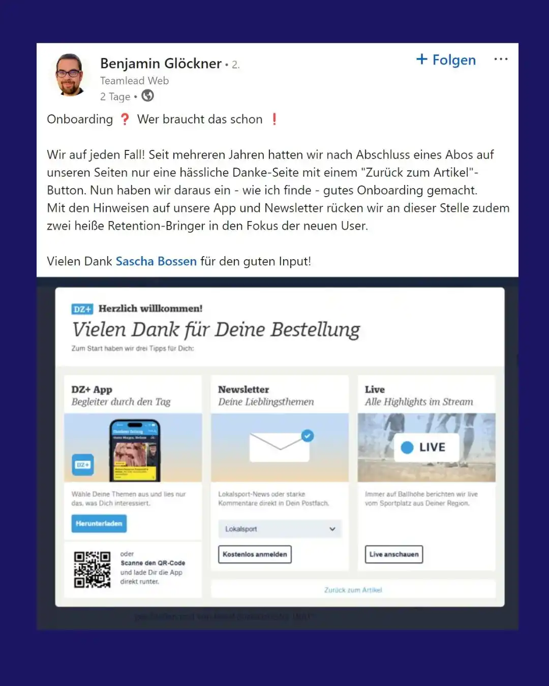 Image from Medieninsider Marvin : ❓Wann kümmerst du dich als Publisher eigentlich darum, dass deine neue...