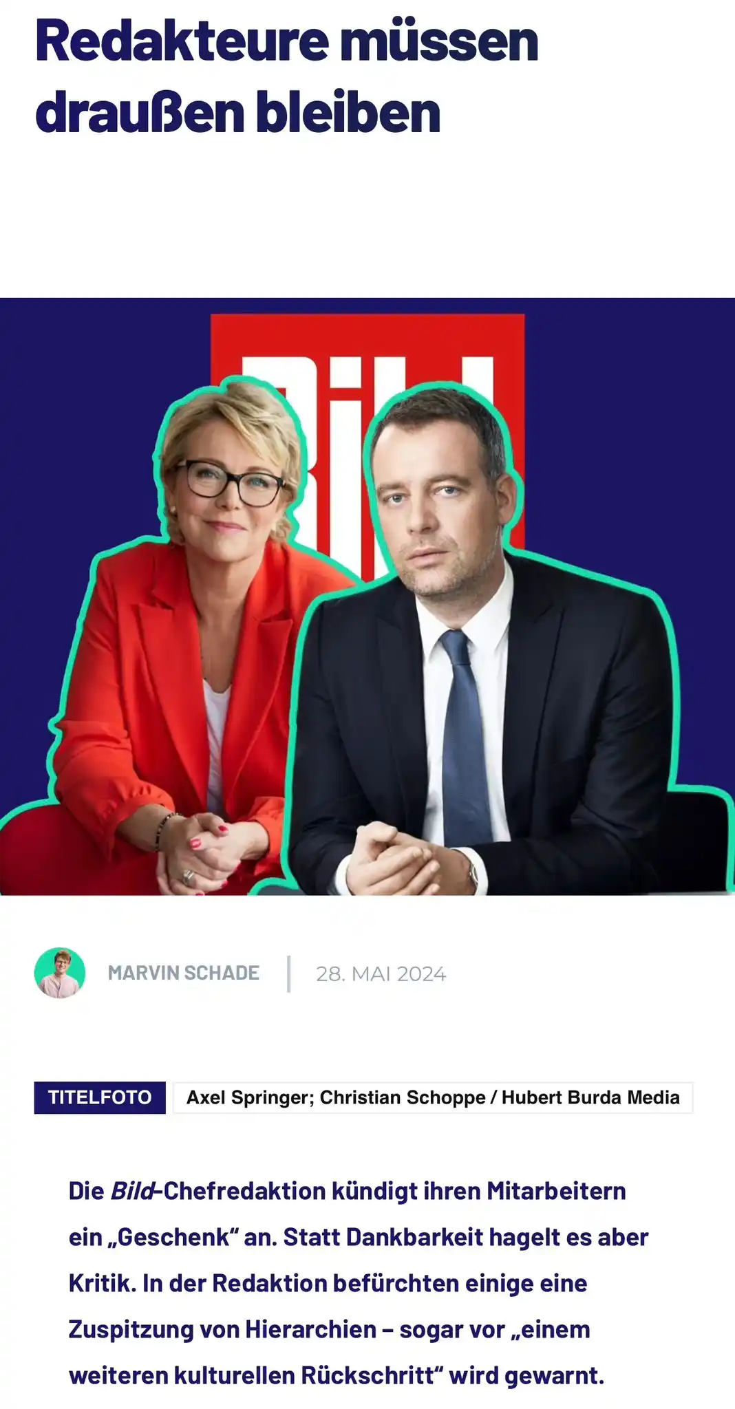 Medieninsider Marvin  post