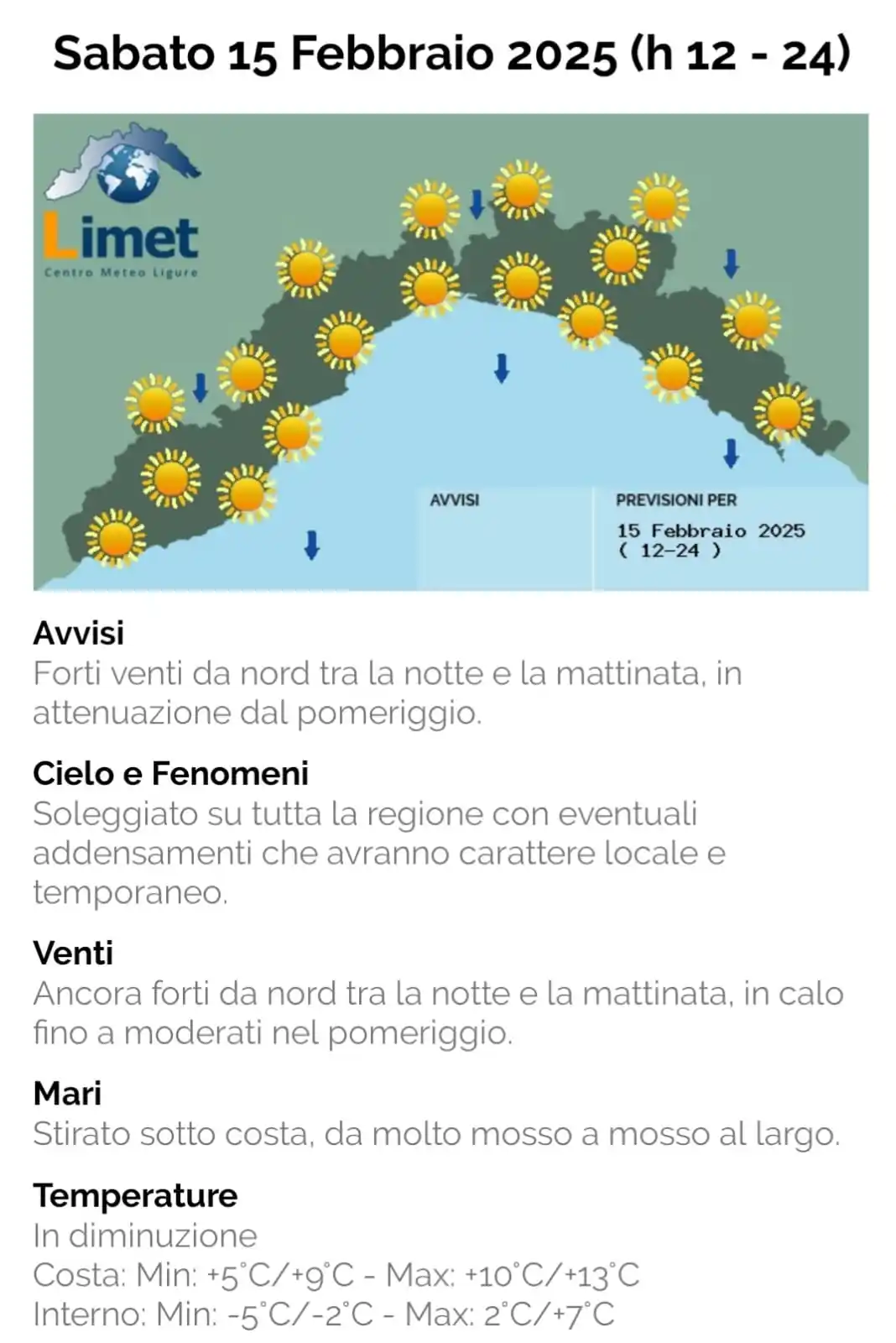MeteoLaigueglia post