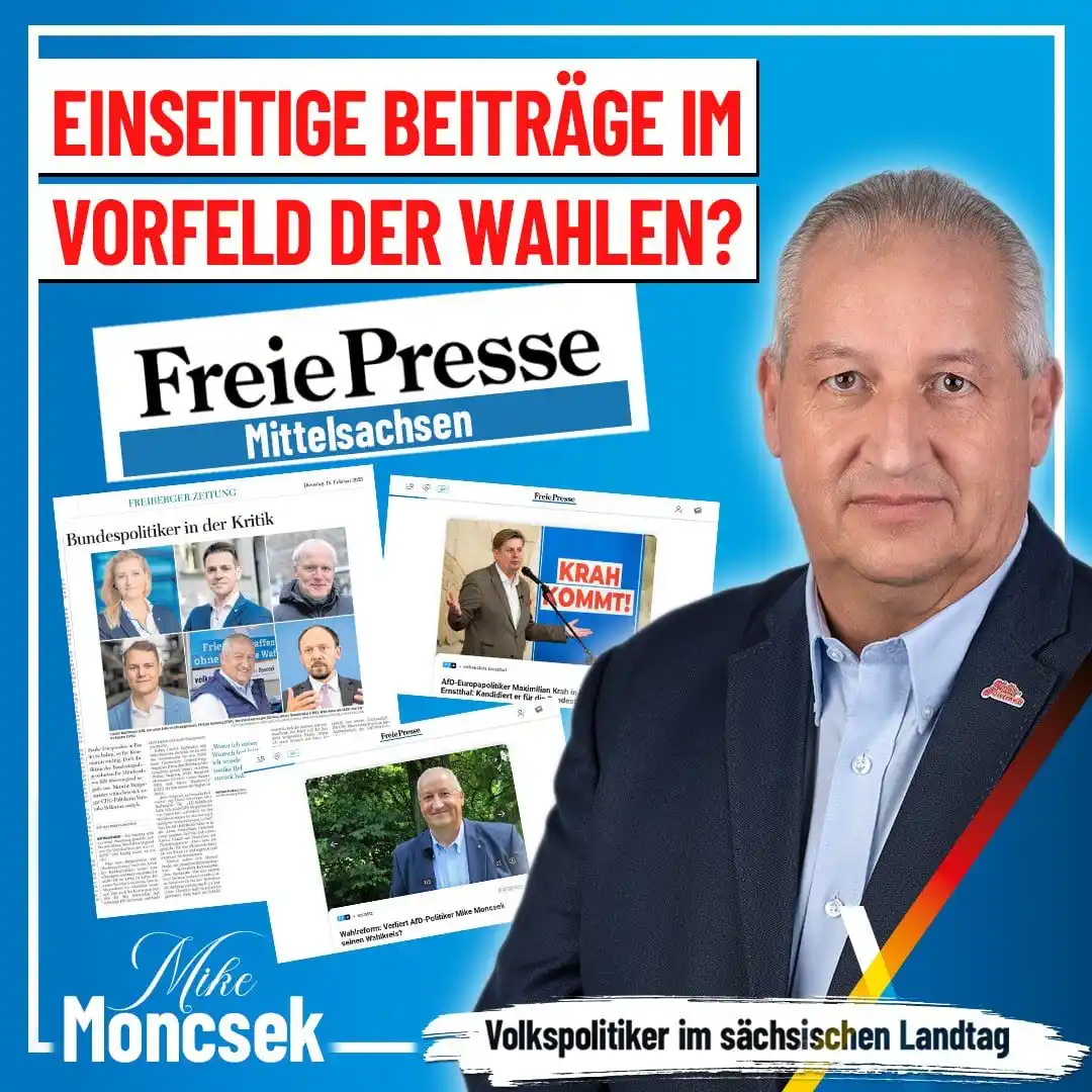 Image from Mike Moncsek - Volkspolitiker: Die ganze einseitige und hetzerische Berichterstattung der Freien Pres...