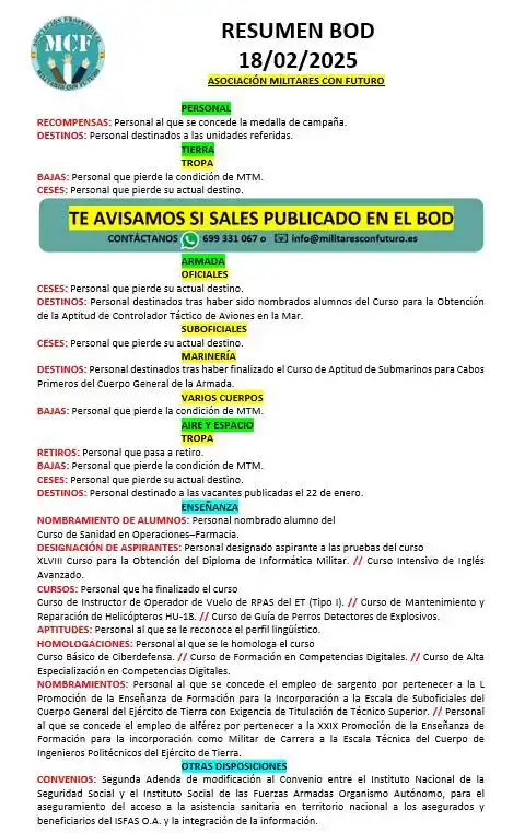 Militares Con Futuro post