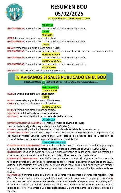 Militares Con Futuro post