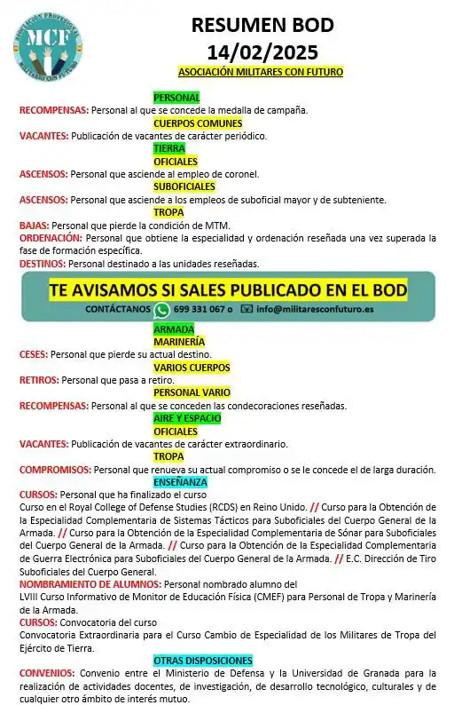 Militares Con Futuro post