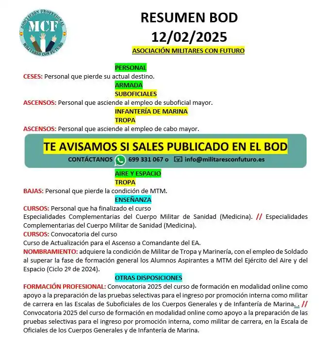 Militares Con Futuro post