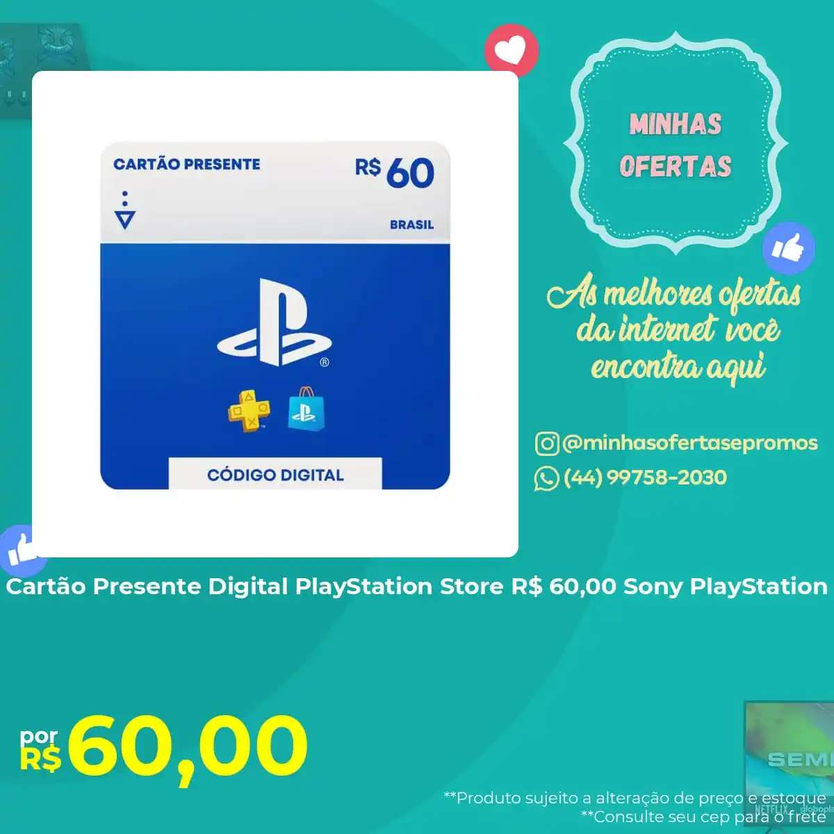 Minhas Ofertas - Games post
