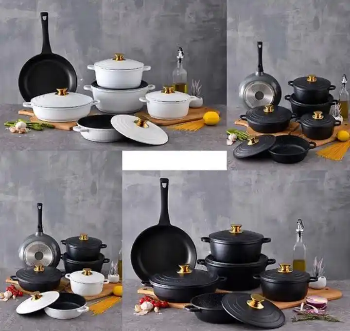 Image from Mongre Households: *❇11pcs BMN GRANITE NON-STICK COOKWARE SET @14500* *20cm Casserole* *...