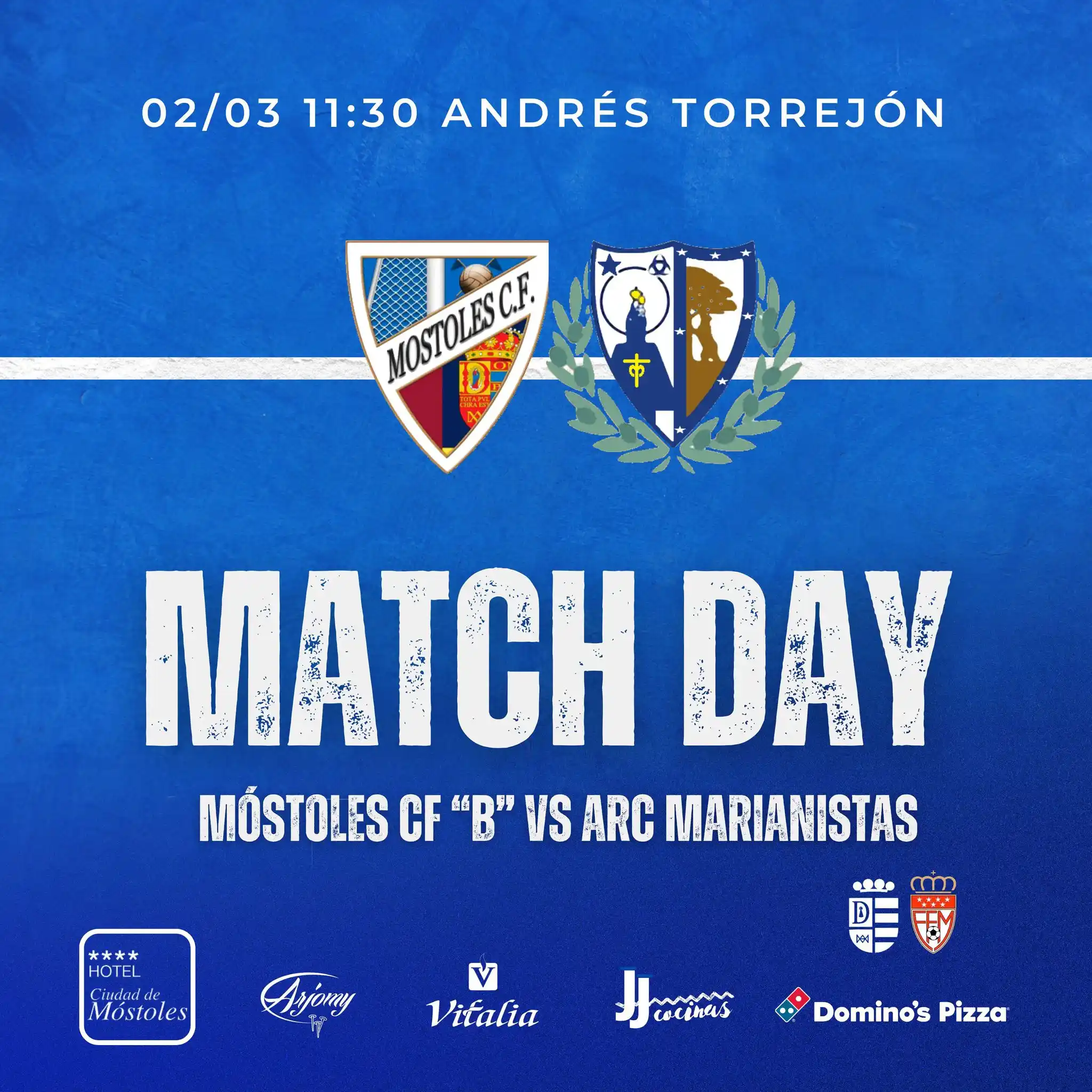 Image from Móstoles Club de Fútbol: MATCH DAY 🔵 El filial y el MCF “C” también juegan este finde 🙌🏼 El...