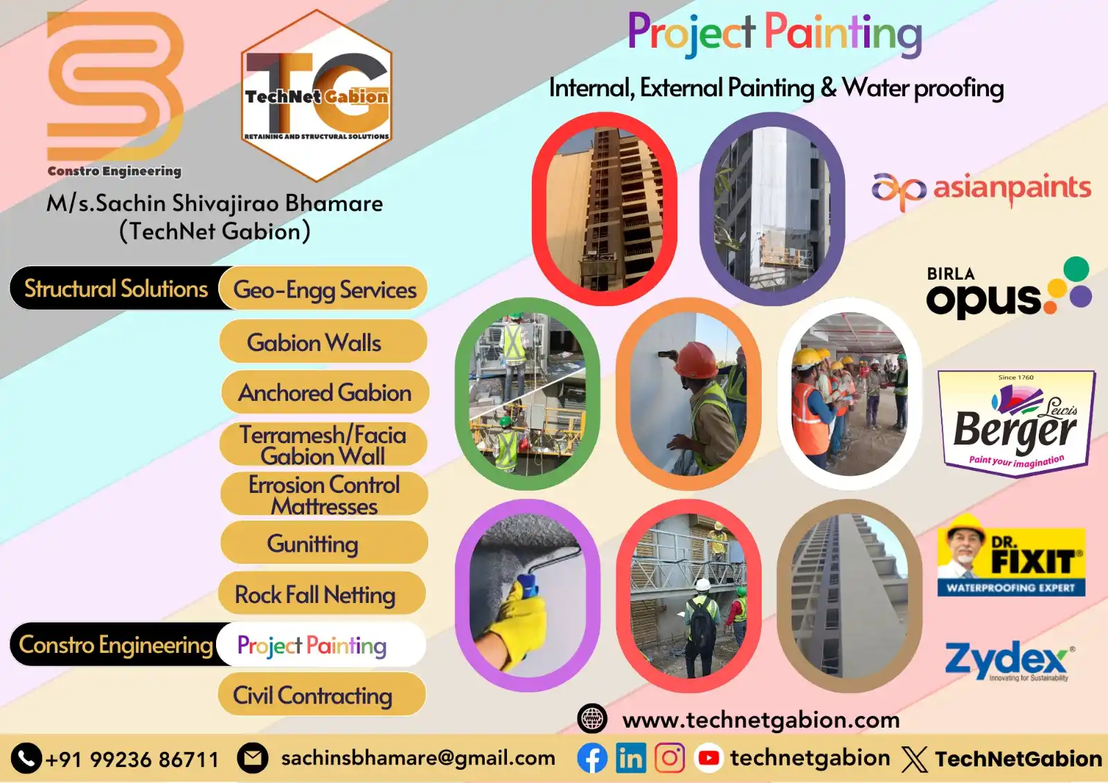 M/s. Sachin Shivajirao Bhamare (TechNet Gabion) Your Reliable Gabion & Painting Partner post