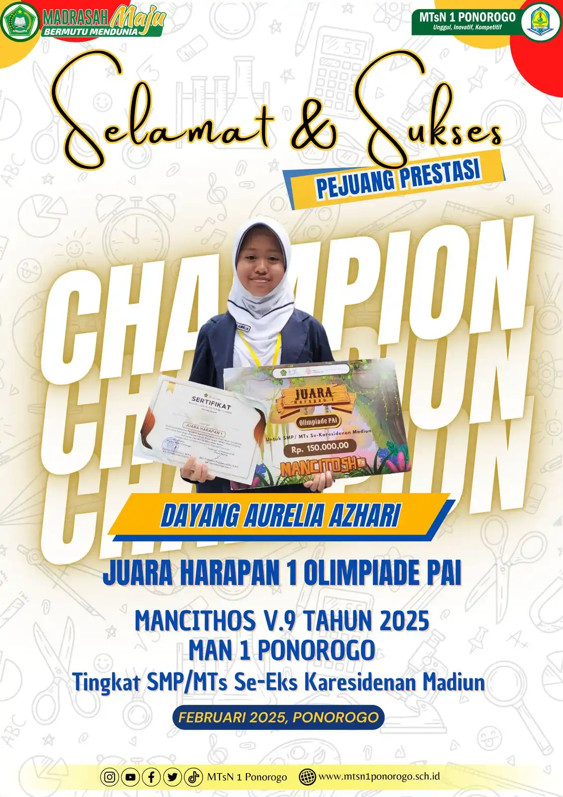 Image from MTsN 1 Ponorogo: <a class="text-blue-500 hover:underline cursor-pointer" href="/hashtag...