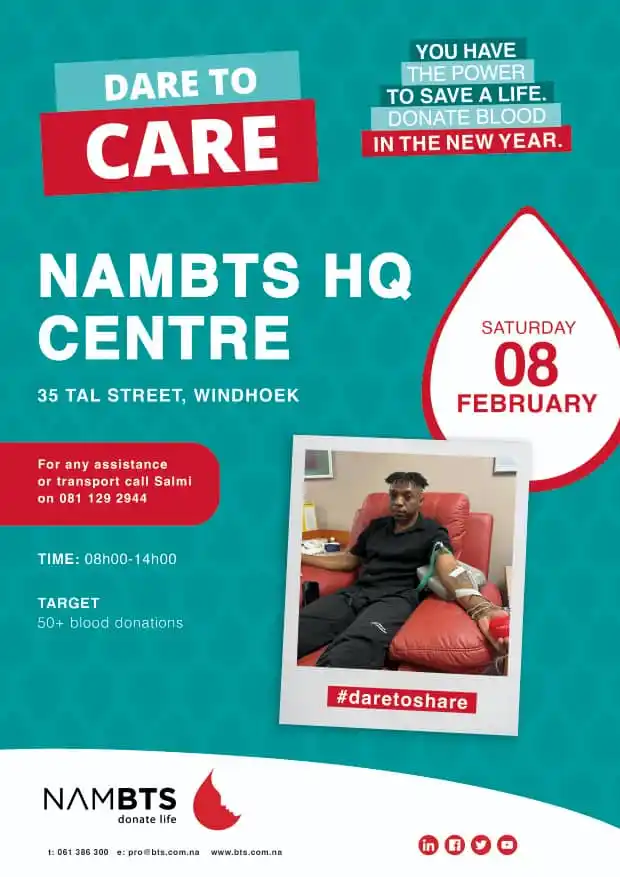 NAMBTS - BLOOD TRANSFUSION SERVICES OF NAMIBIA post