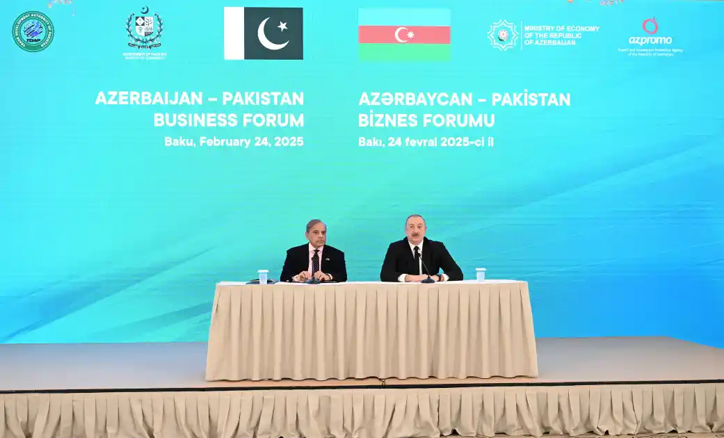 Image from Naxçıvan Muxtar Respublikasının İqtisadiyyat Nazirliyi: Bakıda Azərbaycan-Pakistan biznes forumu keçirilib. Azərbaycan Respub...