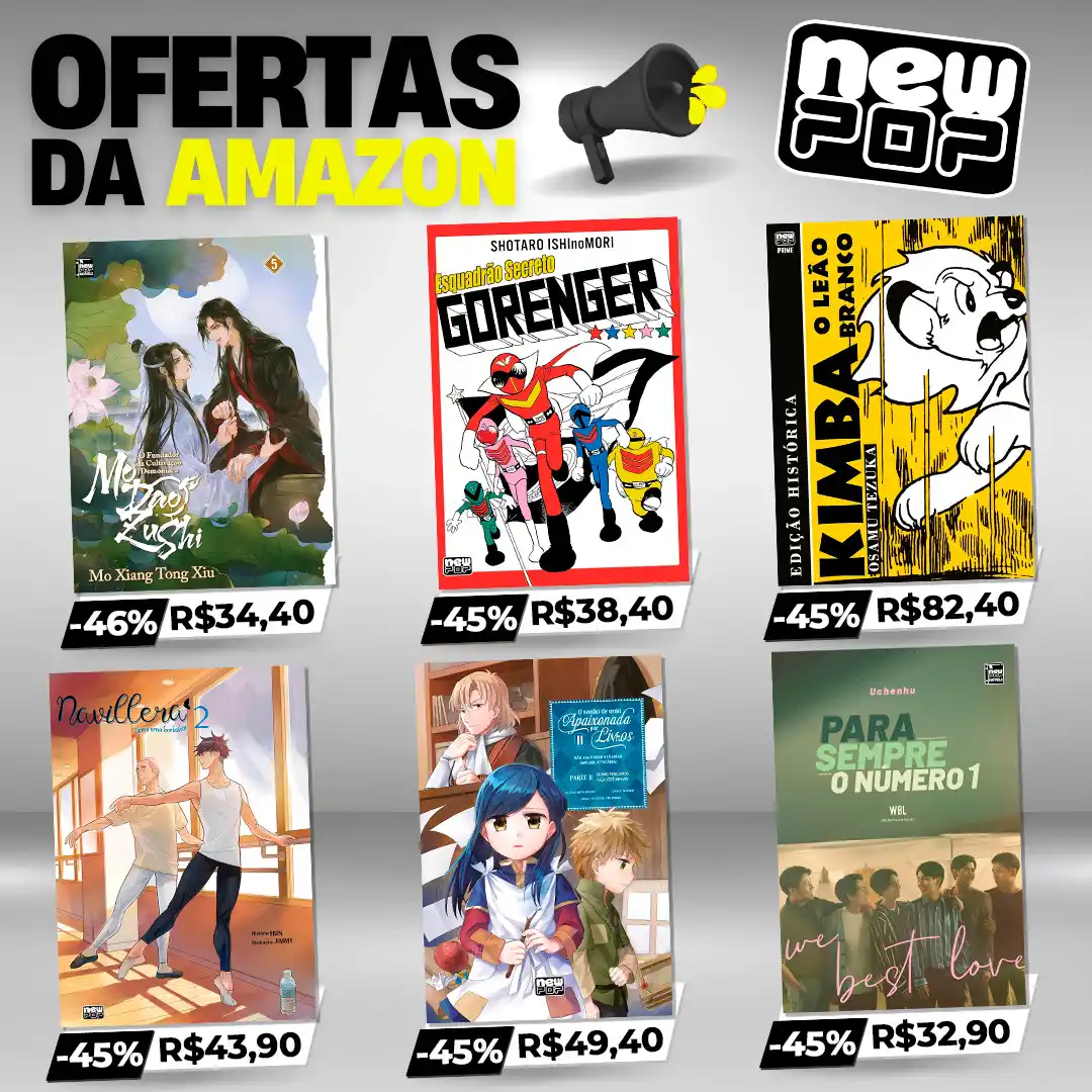 Image from NewPOP Editora: Garanta agora os títulos da NewPOP com descontos exclusivos na Amazon!...