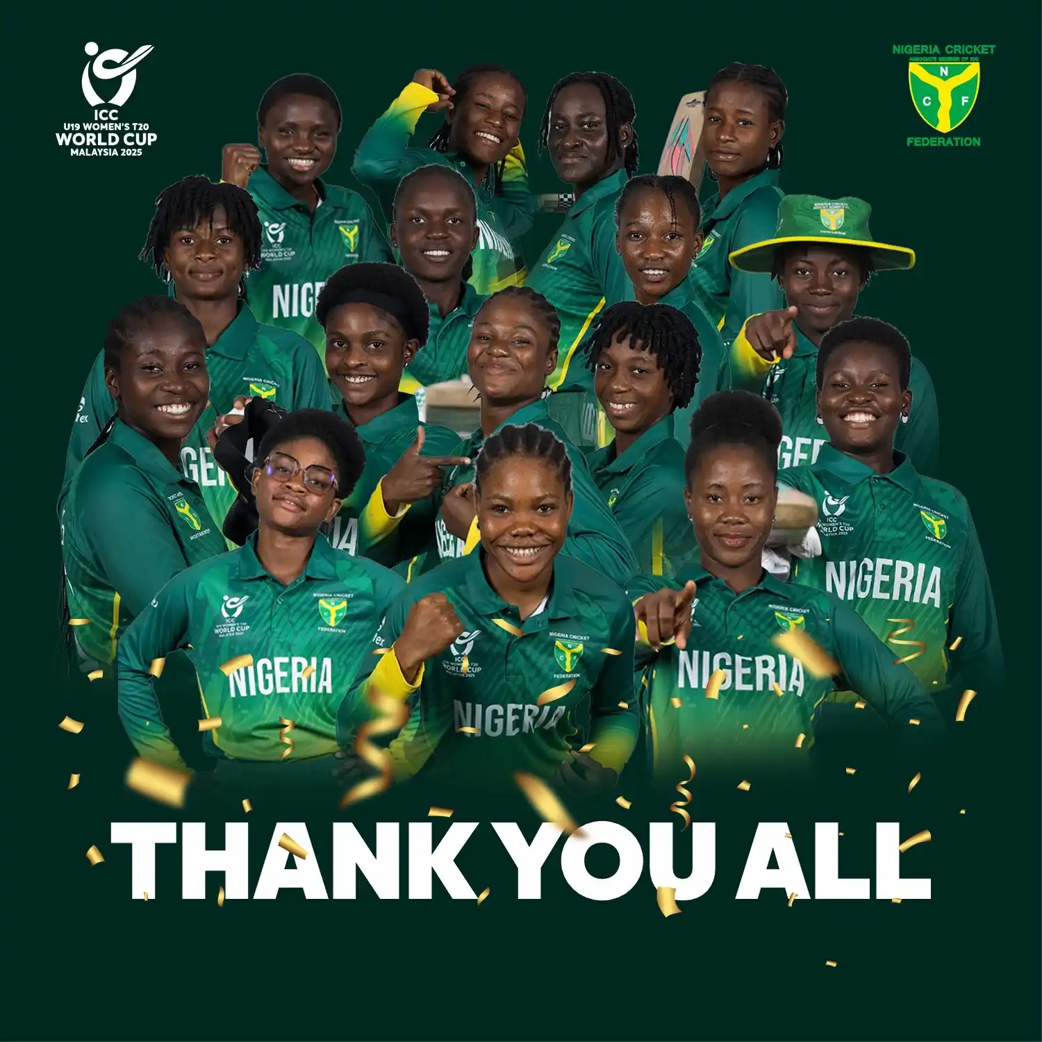 Image from NIGERIA CRICKET FEDERATION: From Omtex India ICWC institute to the global stage! The Junior Female...