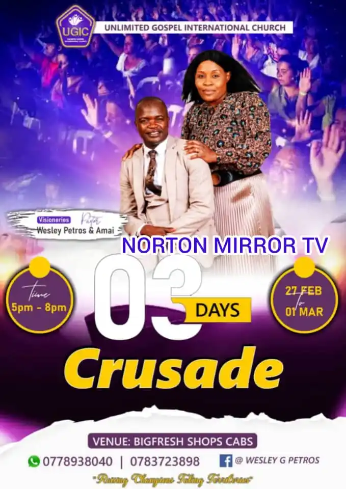 Image from Norton Mirror TV: Church Calls All Faithful to Join Upcoming Crusade: *Unlimited Gospel ...