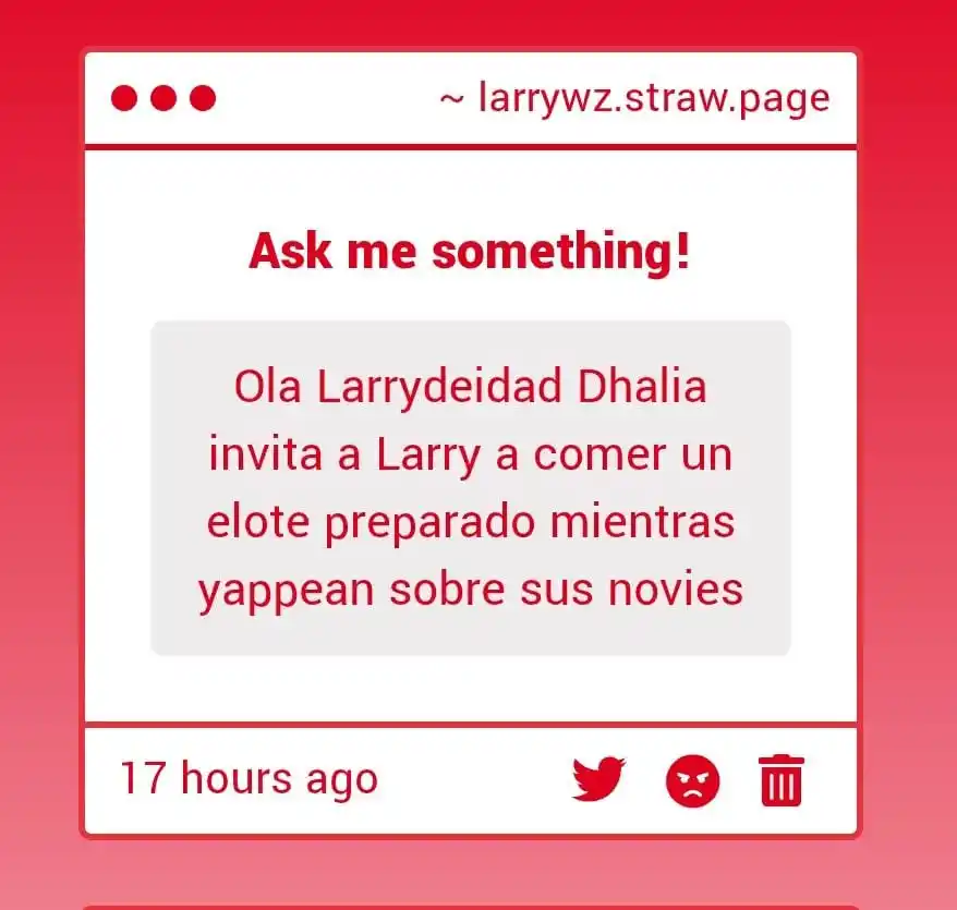 𝗢𝟭;  Larrytaro nation !  ᰋ post