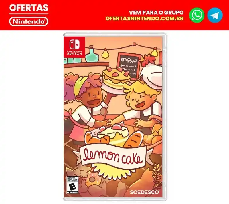 Image from Ofertas Nintendo BR🇧🇷: *[Mídia Física] Lemon Cake* via Gamer Hut🇧🇷  De ~R$249~ por *R$162 +...