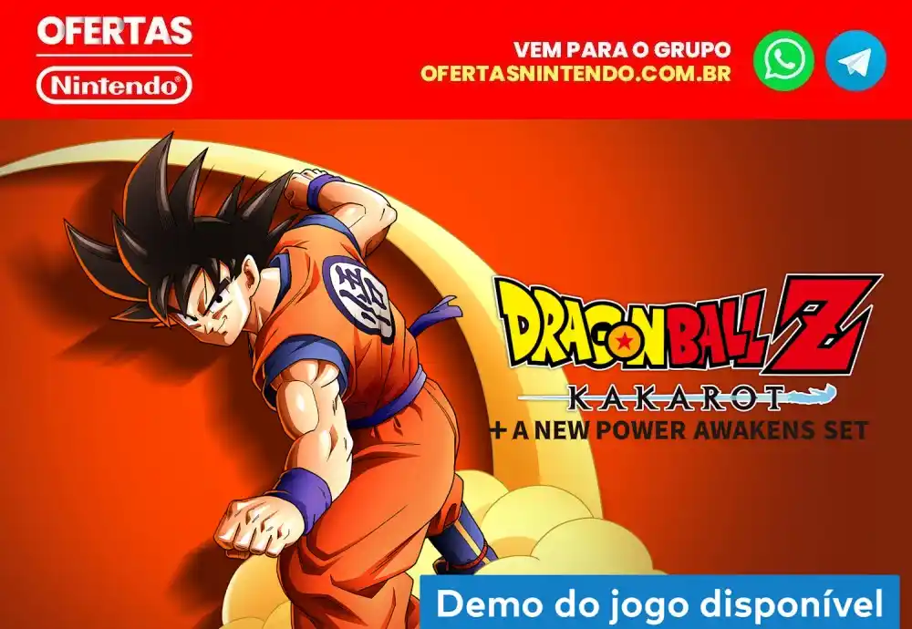Image from Ofertas Nintendo BR🇧🇷: *[Mídia Digital] Dragon Ball Z Kakarot em oferta* na eShop🇧🇷  De ~R$...