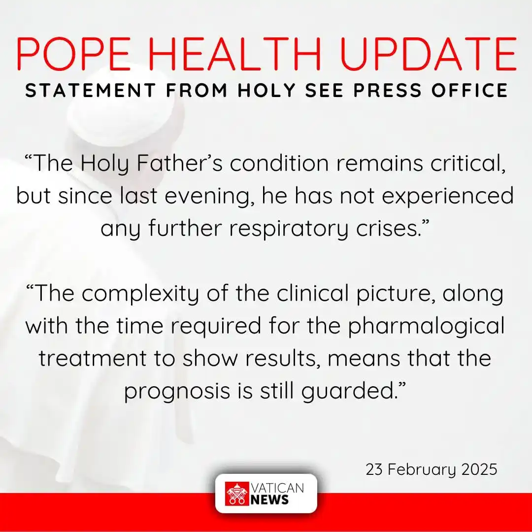 Image from 🪔 OLAKETI 🪔: We entreat you to pray for the Holy Father, Pope Francis as he undergo...