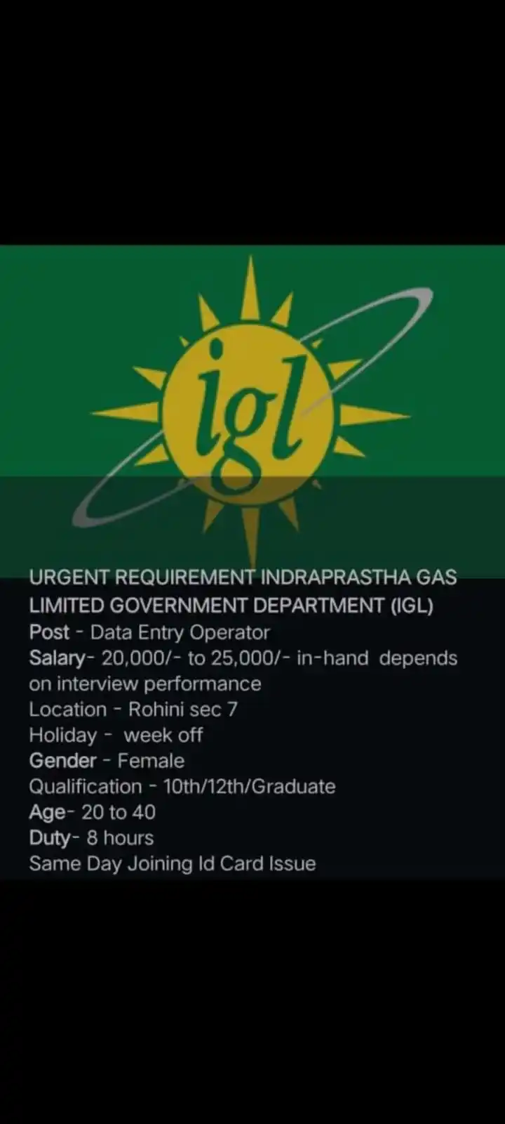 ONLY Goverment And Private Jobs Provided By Mr. Himanshu Sir post