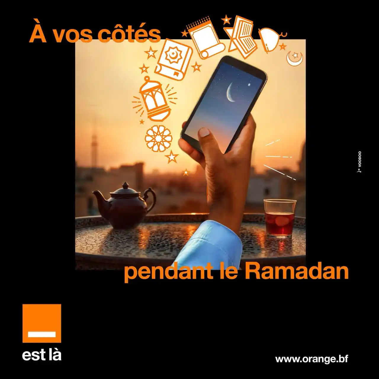 Image from Orange Burkina Faso: À vos côtés pour vivre la charité et le partage. Puisse ce mois béni c...