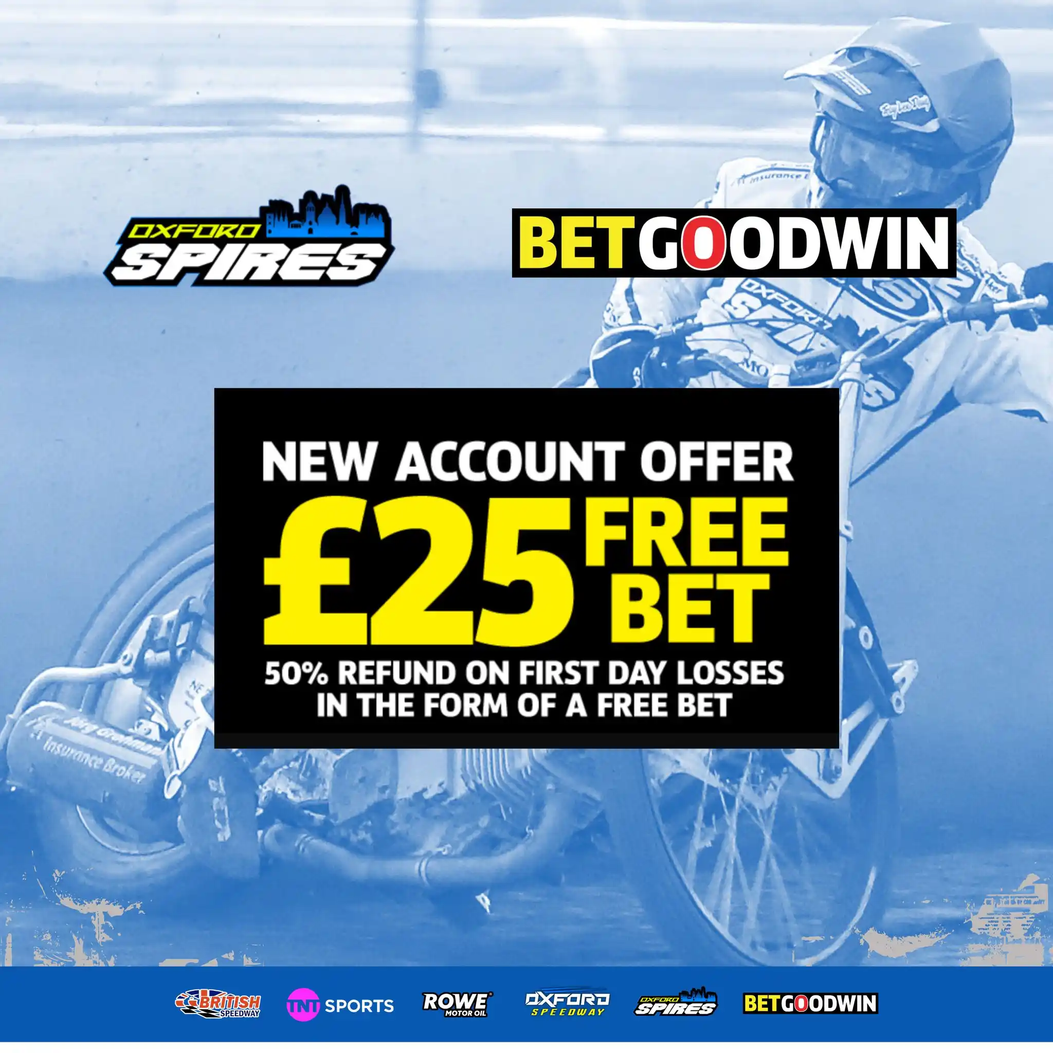 Image from Oxford Speedway: 🔥 BetGoodwin - proud sponsors of the BetGoodwin Oxford Spires - are g...
