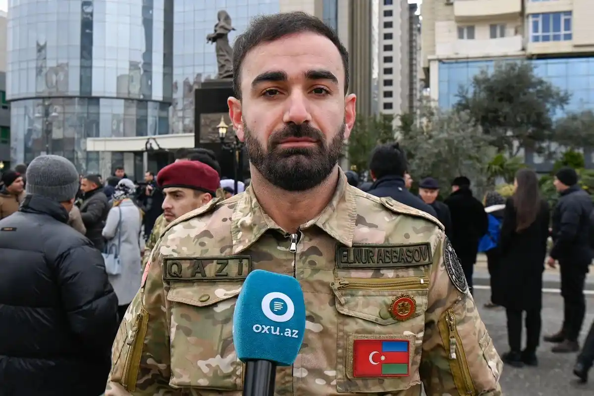 Image from OXU.AZ: 🔈🇦🇿_"Vətən müharibəsində iştirak etmişəm. İki güllə yarası almışam,...