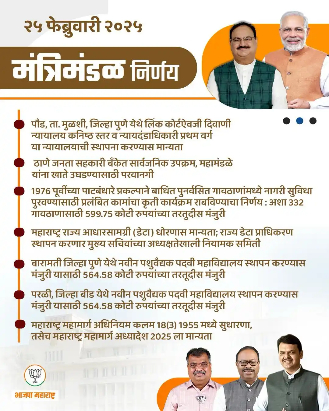 Image from Pankaj Rahangdale ✅: दिनांक २५ फेब्रुवारी २०२५ रोजी राज्याचे मुख्यमंत्री मा. श्री. देवेंद्र...