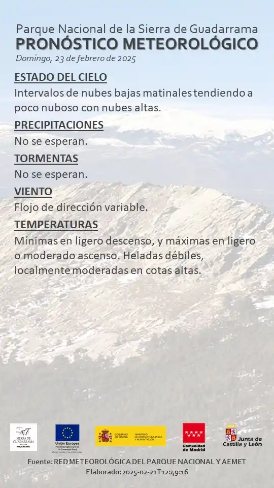 Parque Nacional de la Sierra de Guadarrama post