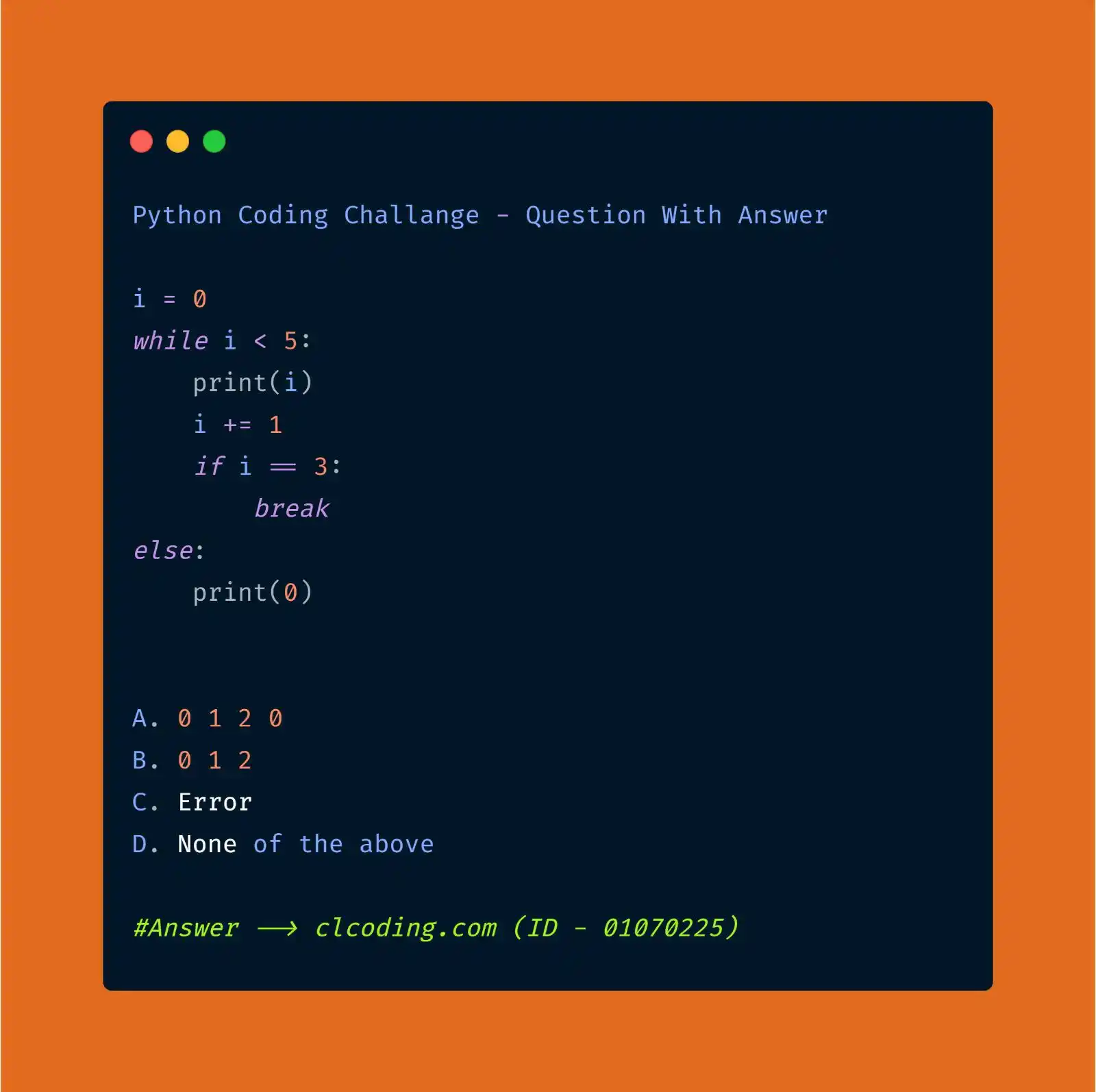 Python Coding (CLCODING) post