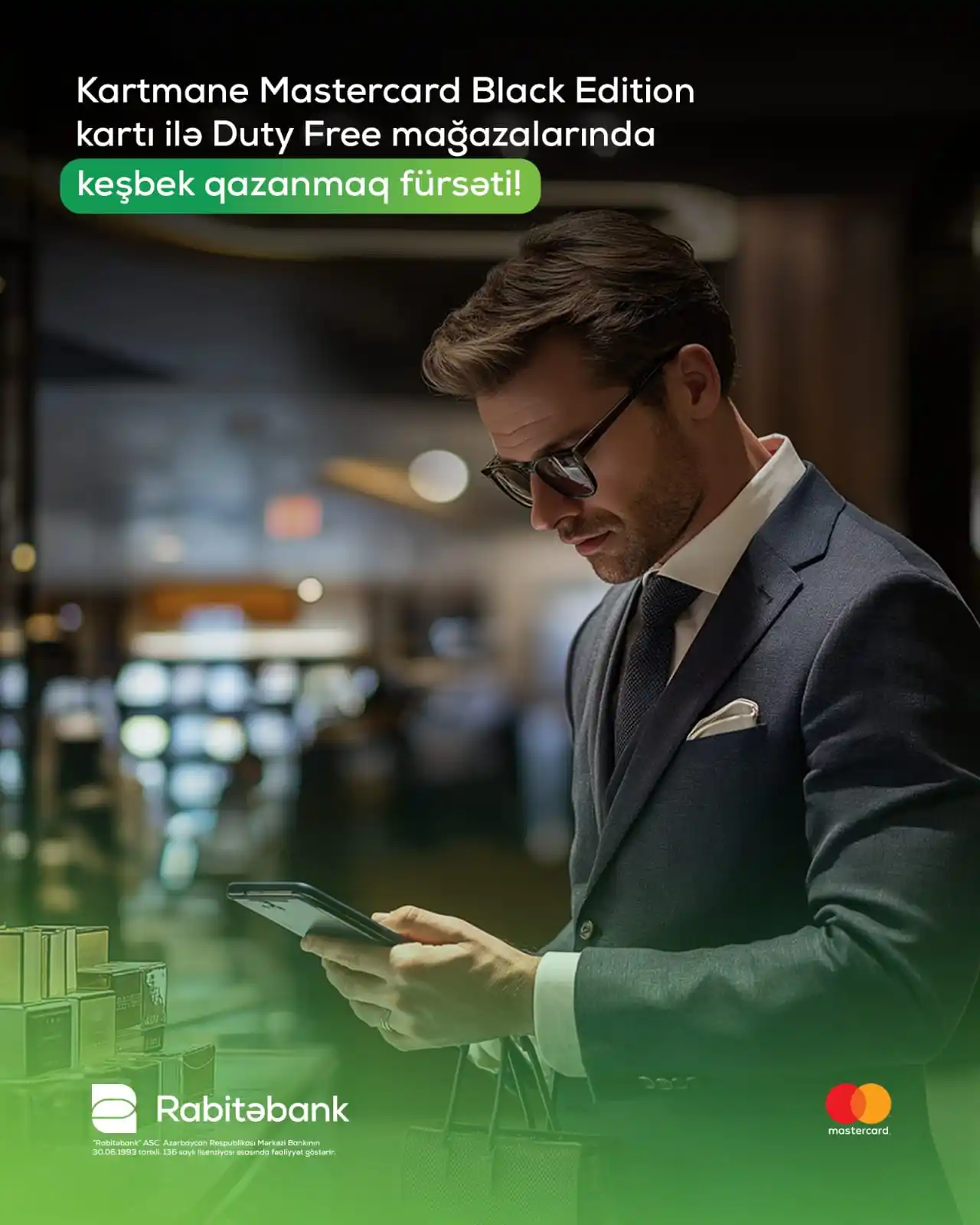 Image from Rabitəbank: Kartmane Mastercard Black Edition kartı ilə üstünlüklər səni gözləyir!...