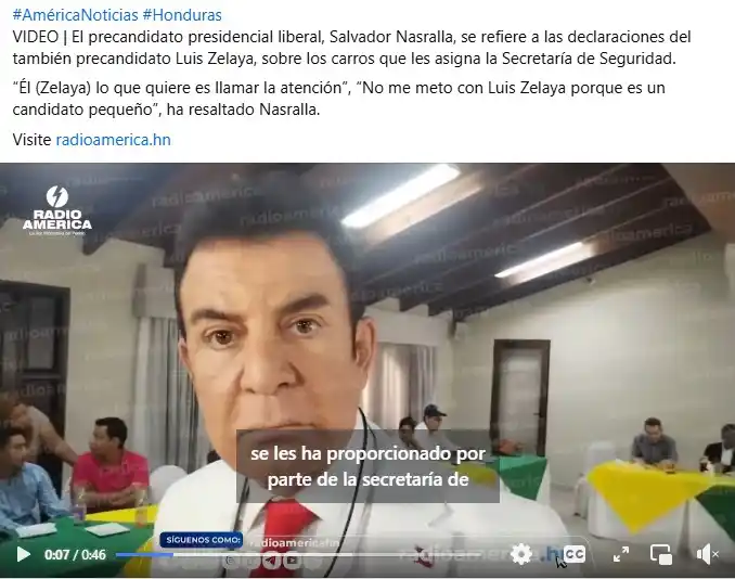 Image from Radio América Honduras: <a class="text-blue-500 hover:underline cursor-pointer" href="/hashtag...