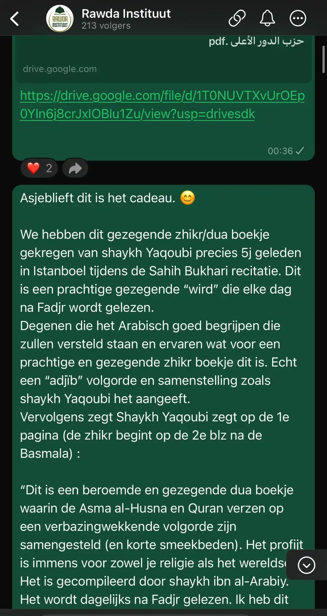 Rawda Instituut  post