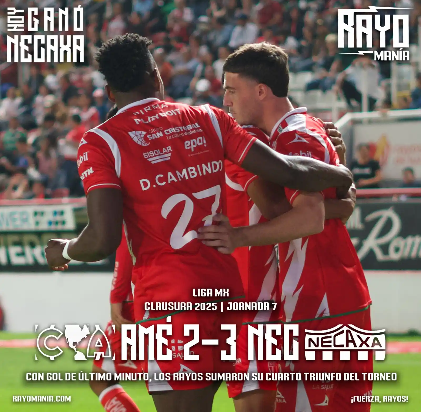 Rayomanía Necaxa post