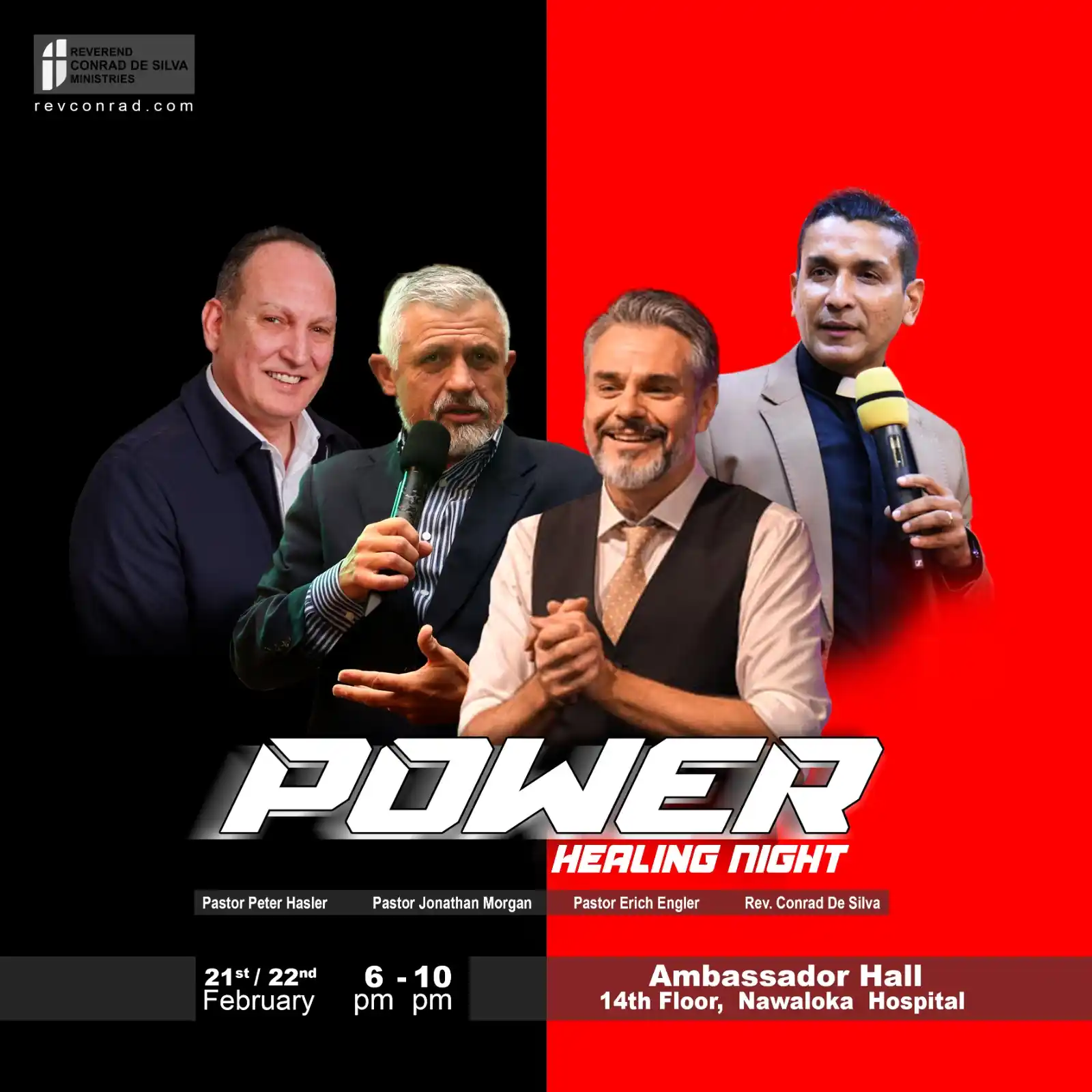 Rev. Conrad De Silva Ministries post