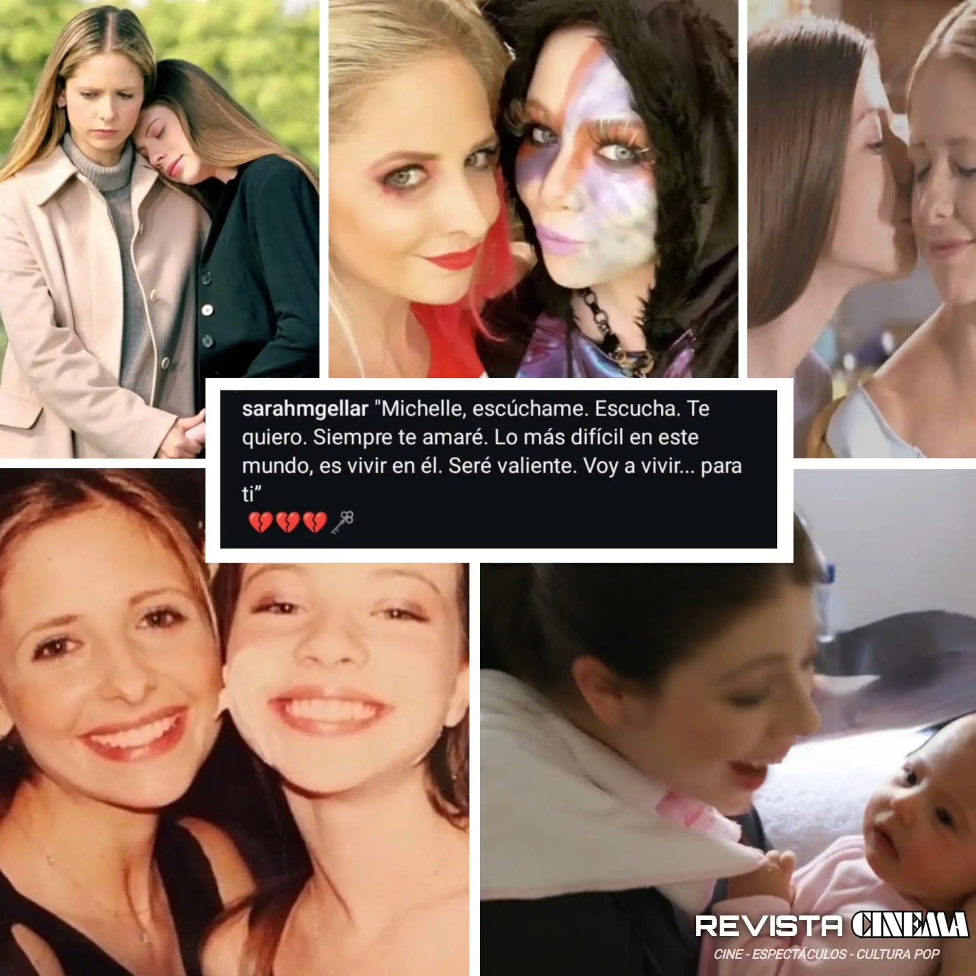 Image from REVISTA CINEMA™: *—SU ÚLTIMA DESPEDIDA* Sarah Michelle Gellar se despidió de Michelle ...