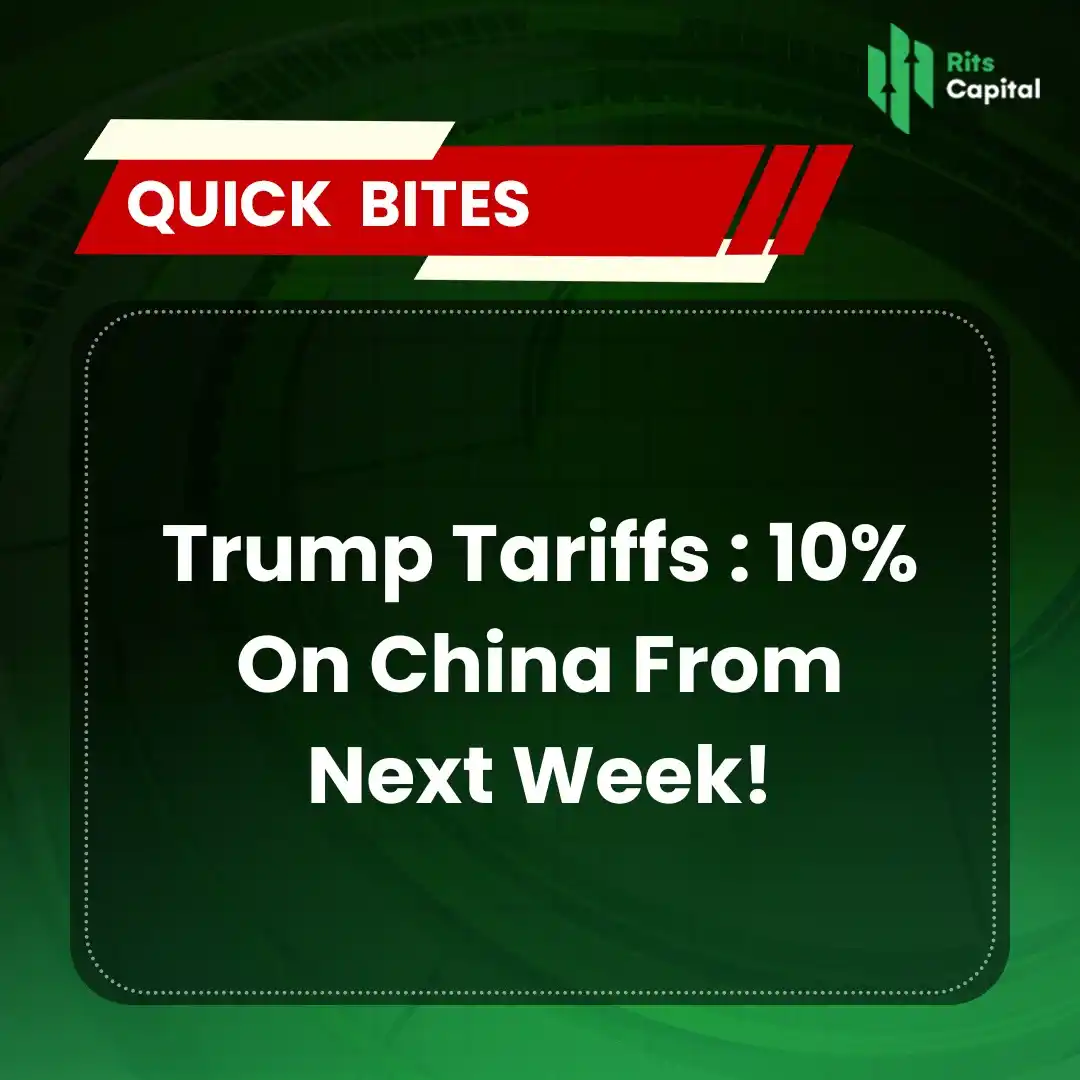 Image from Rits Capital: - Trump put an additional 10% tariff on China that, alongside 25% tari...