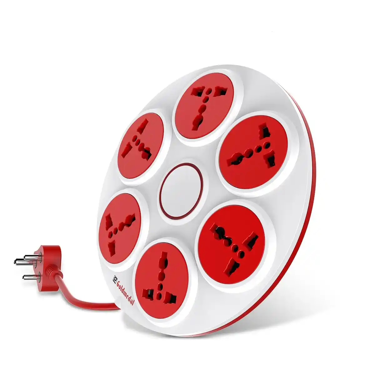 Image from RPdeals26: Goldmedal 360 Degree Power Strip, 6 outlets, 2-meter cable, overload p...