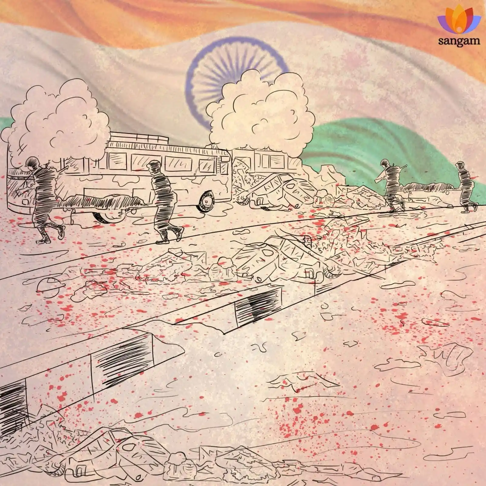 Image from SangamTalks: "O mushriks (non-believers of Islam), remember that our jihad is a par...