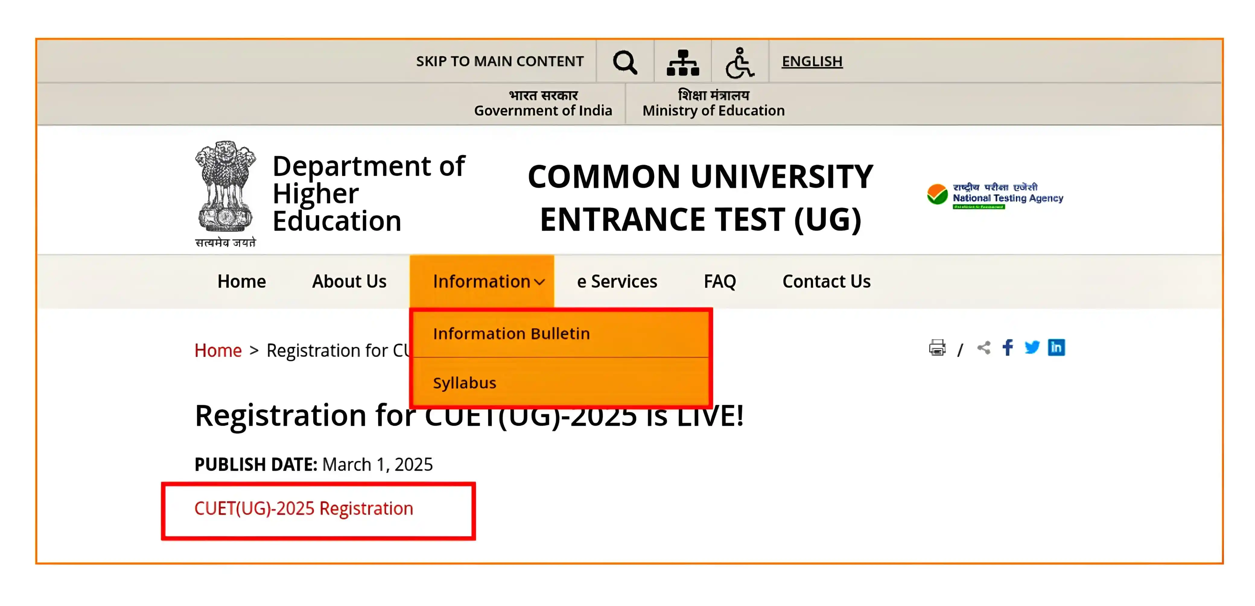 Image from Sarkari New Jobs: *🔥 Big Breaking News.*  *🧑🏻‍🏫 CUET (UG)-2025 की विस्तृत गाइडलाइन ज...
