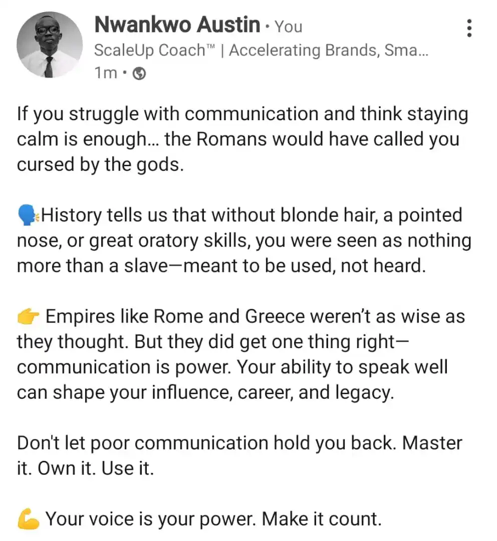ScaleUp With Nwankwo Austin post