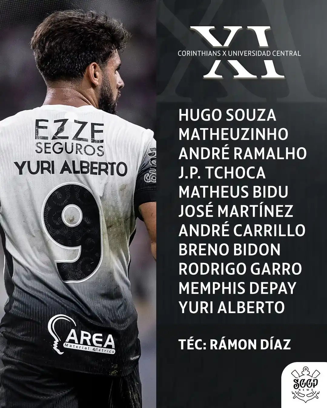 Image from SCCP News | Corinthians: ⚫️⚪️ | CORINTHIANS ESCALADO! <a class="text-blue-500 hover:underline ...