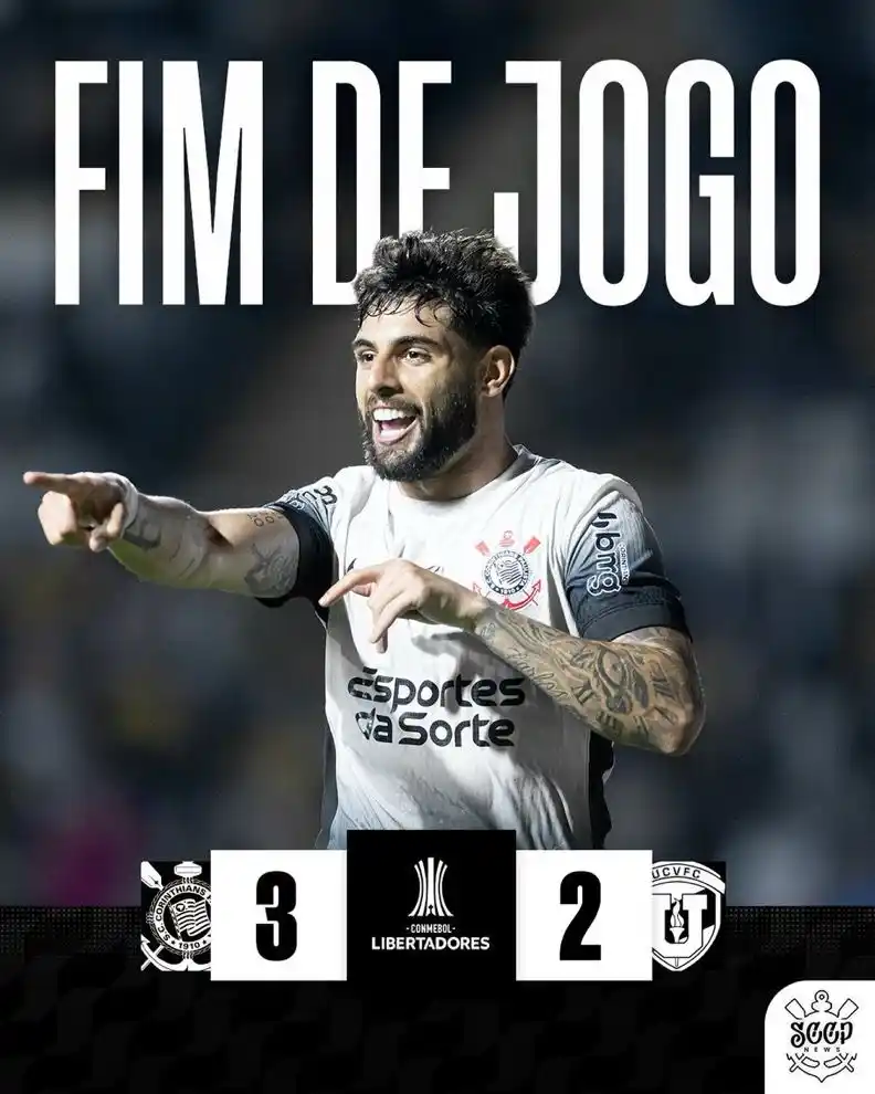 Image from SCCP News | Corinthians: ⚫️⚪️ | FIIIM DE JOGO!!! DO JEITO CORINTHIANS DE SER, VENCE O GIGANTESC...