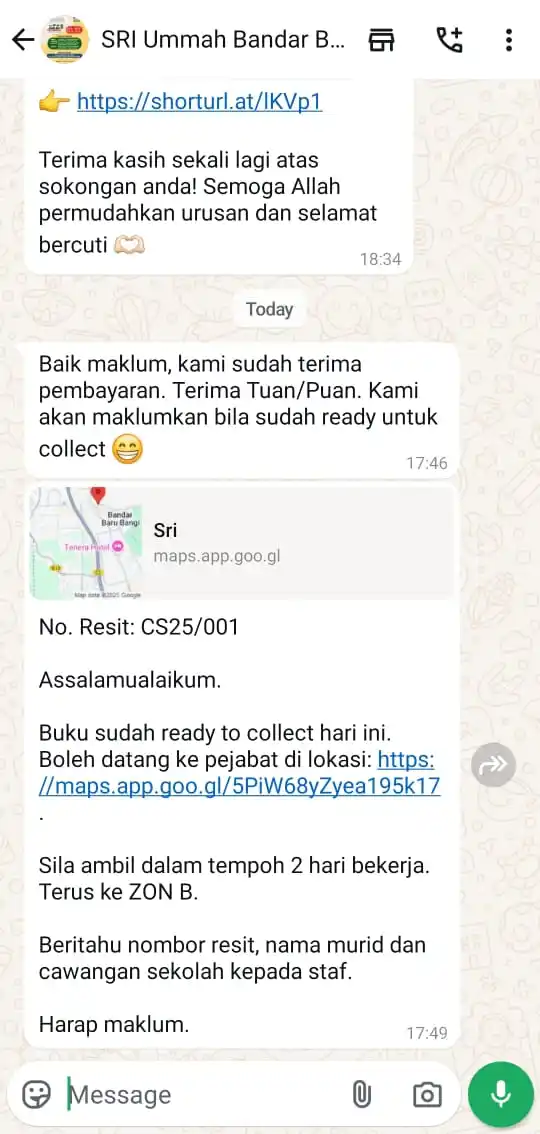 Sekolah Rendah Islam (SRI) Ummah post