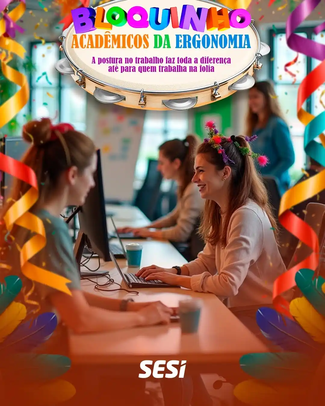 Image from SESI RONDÔNIA: 🎭No Carnaval e no trabalho, o segredo para não perder o ritmo é mante...